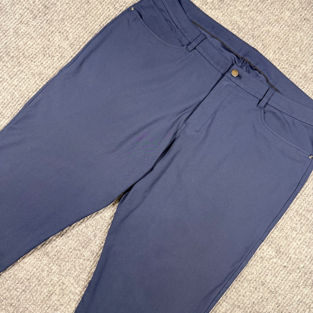 Lululemon Commission Pant Slim Navy Blue Technical Chino 40X29